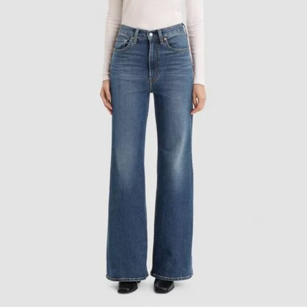 Levi's Blue Flare & Wide Leg Jeans